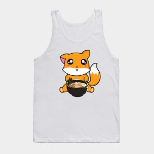 Wholesome Fox Eating Ramen Tank Top